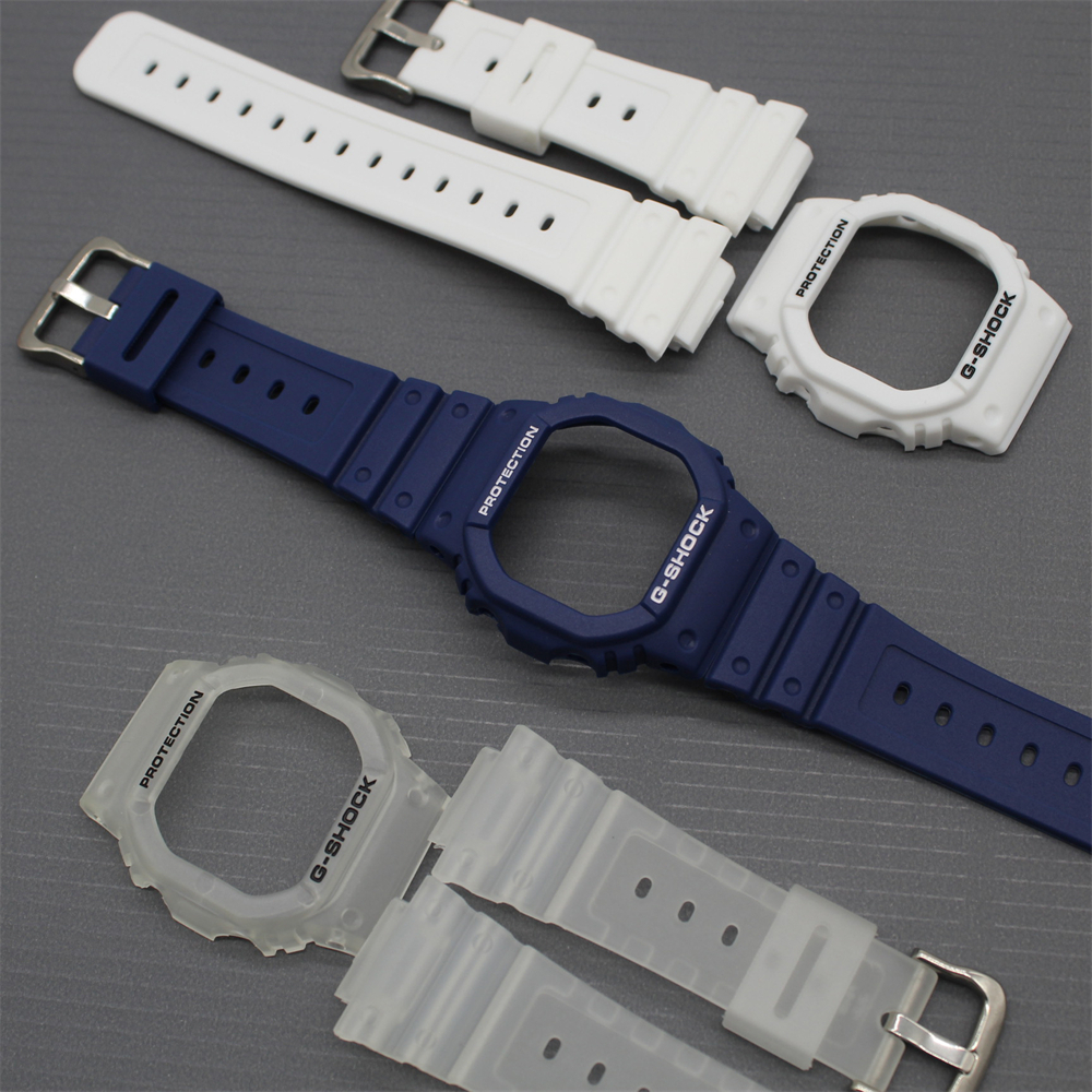 สายนาฬิกาเรซิ ่ นพร ้ อมฝาปิดสําหรับ DW 5600 5025 นาฬิกากีฬากันน ้ ําเปลี ่ ยนสร ้ อยข ้ อมืออุปกรณ ์ เสริม - รูปที่ 6