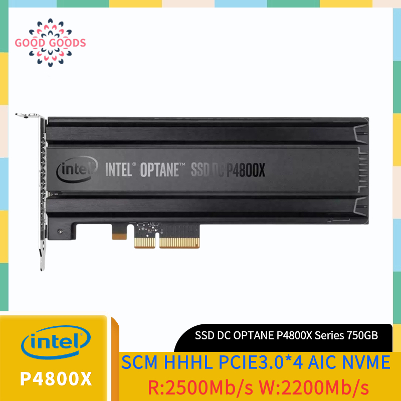 Intel Optane SSD DC P4800X Series 750GB SCM PCIE3.0*4 NVME (SSDPE21K750GA)