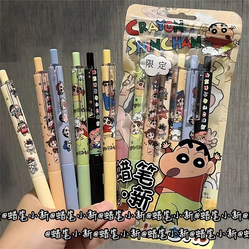 Crayon Xiaoxin Instagram Style ปากกาเจล รูปหัวใจน่ารัก และรูปลักษณ์สูง สีดํา สําหรับนักเรียนหญิง