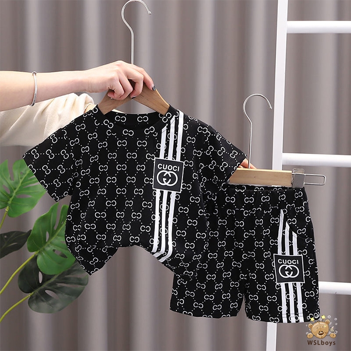 Trendy baby ชุดเสื้อยืดแขนสั้น กางเกงขาสั้น ผ้าเรยอน รูปที่ 7