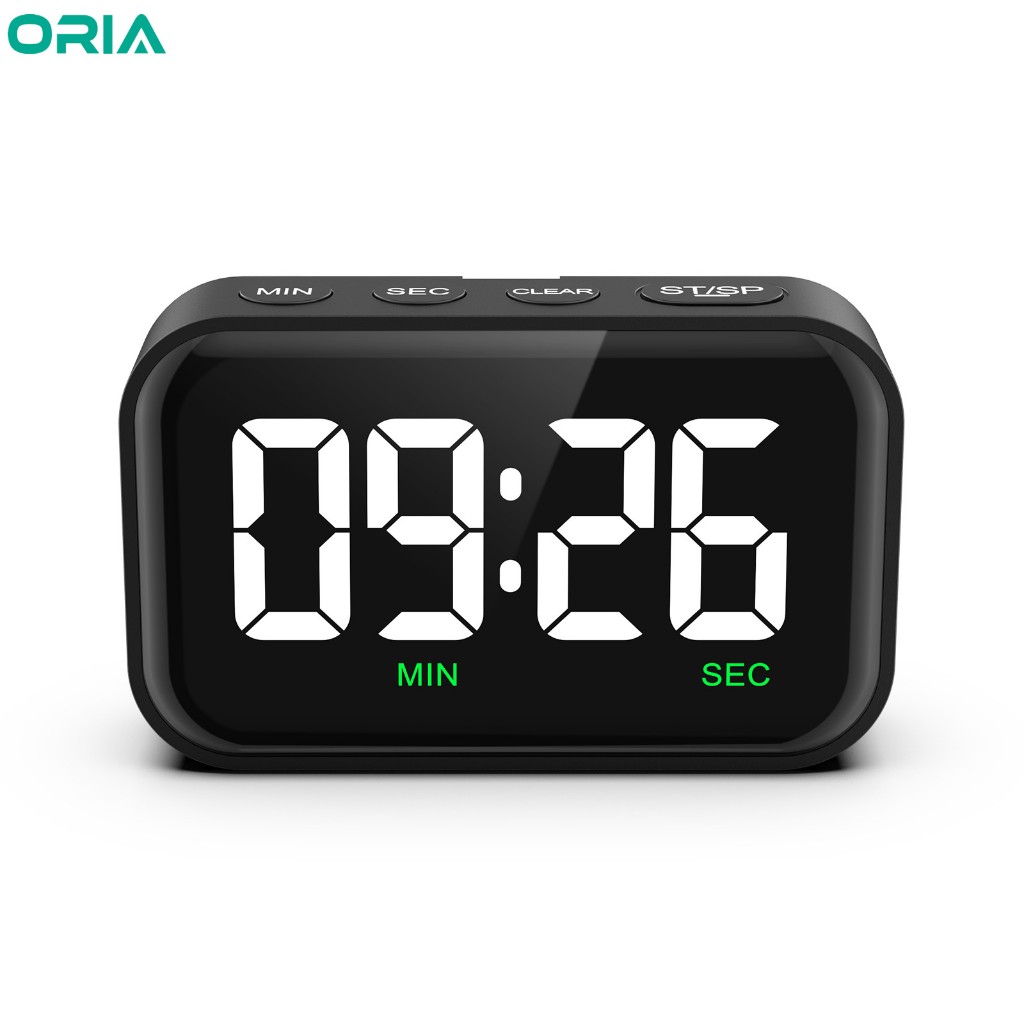 Oria เครื่องนับถอยหลัง นับถอยหลัง แบบดิจิทัล ใช้แบตเตอรี่ สําหรับทําอาหาร คลาส กีฬา