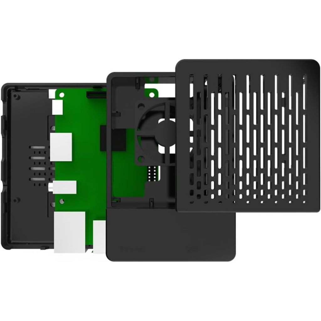 เคส 52Pi สําหรับ Raspberry Pi 3 Model B+ (B Plus) พร้อมพัดลมระบายความร้อน และฮีทซิงค์ 3 ชิ้น สําหรับ Raspberry Pi 3/2 Model B (สีดํา)