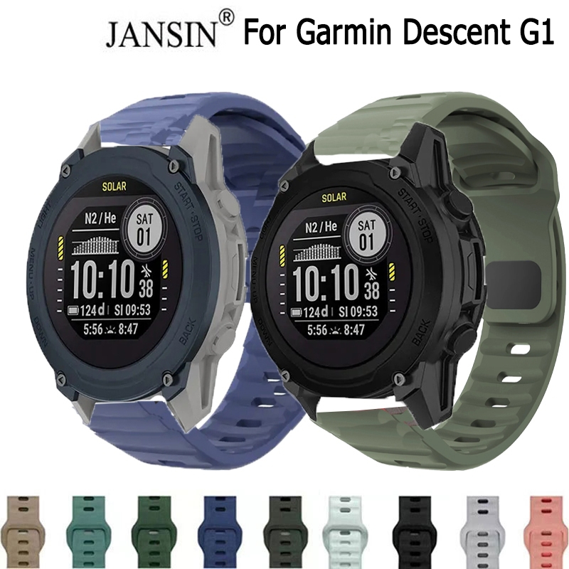 สายนาฬิกา Garmin Descent G1 สายนาฬิกาข้อมือ ซิลิโคนนิ่ม แบบเปลี่ยน สําหรับ  Garmin Descent G1 สมาร์ท