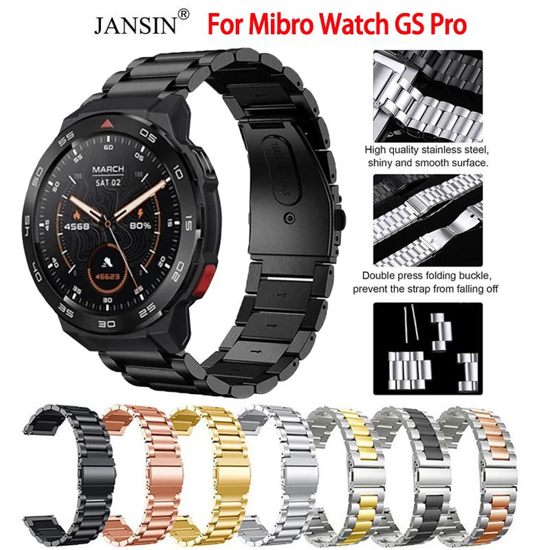 สายนาฬิกา Mibro Watch GS Pro สายนาฬิกาข้อมือ สเตนเลส สําหรับ Smart Watch สมาร์ทวอทช์