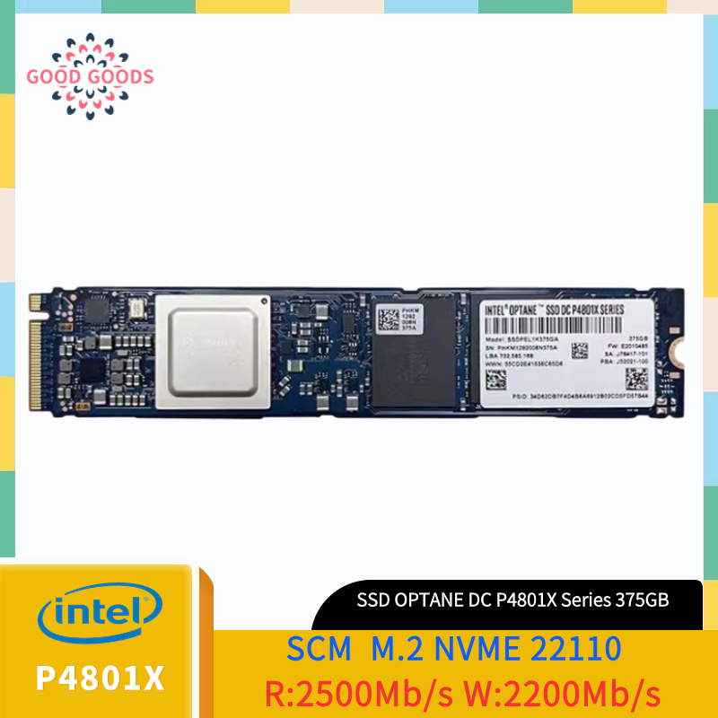 Intel Optane SSD DC P4801X Series 375GB SCM M.2 NVME 22110 (SSDPEL1K375GA)