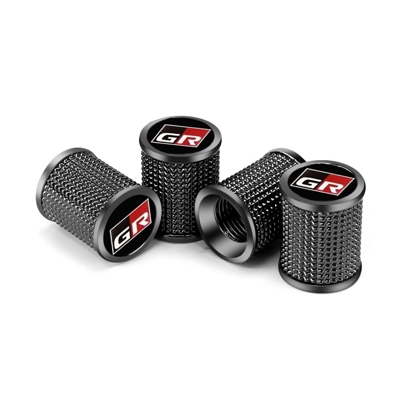 4 ชิ้น/เซ็ตรถอลูมิเนียมล้อ Hub วาล์ว Core สําหรับ Toyota GR Sport C-HR RAV4 Avensis Prado Prius Auto อุปกรณ์เสริม