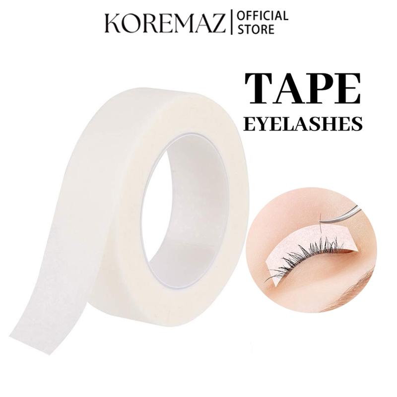 Koremaz เทปกาวต่อขนตา ไม่ทอ ระบายอากาศ เทปติดขนตาปลอม เครื่องมือแต่งหน้า