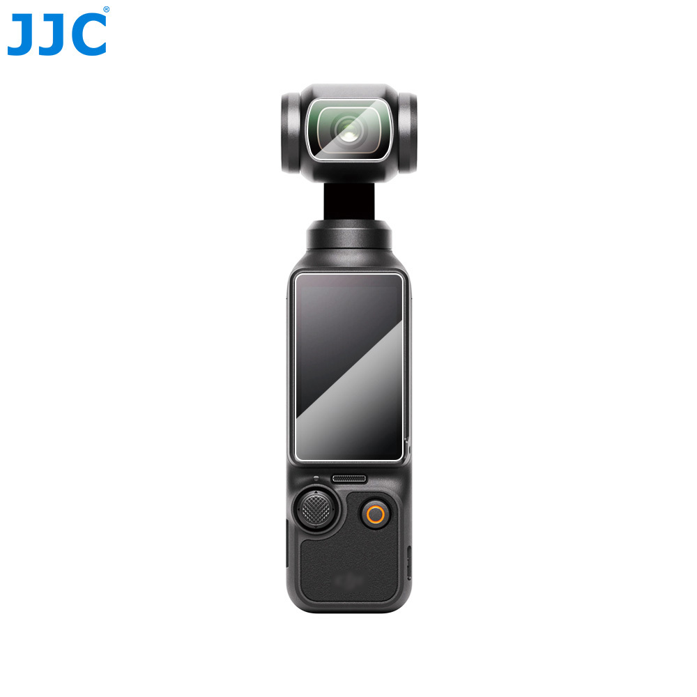 JJC ฟิล์มกระจกนิรภัยกันรอยหน้าจอ (2 ชิ้น) สําหรับกล้อง DJI Osmo Pocket 3