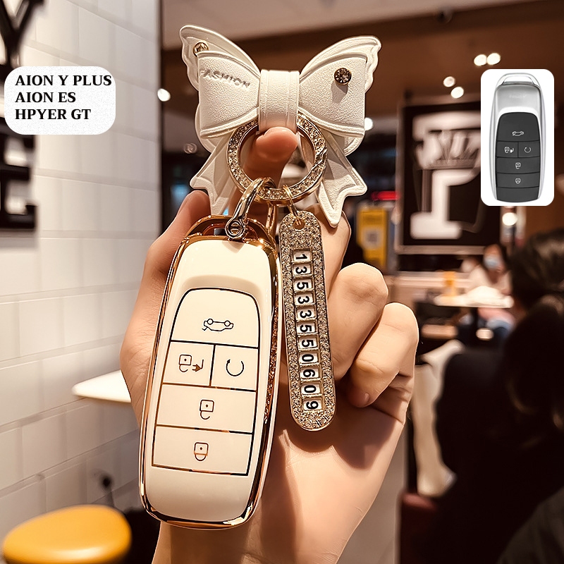 Aion ปลอกกุญแจรถยนต์ aion Y PLUS / aion ES	Y plus พวงกุญแจรถยนต์ - รูปที่ 3