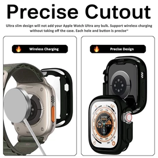 สําหรับ apple watch series 11/10 46 มม.42 มม.7 6 SE 5 4 3 2 1tpu ป้องกันหน้าจอสําหรับ iwatch 45mm41 มม.44 มม.40 มม.Transparnt กรณี