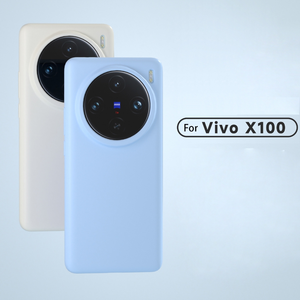 สําหรับ Vivo X100 X100s Pro ซิลิโคนเหลวเจลยางกันชน Hard Backboard สําหรับ X100Pro ป ้ องกันฝาครอบโทรศัพท ์