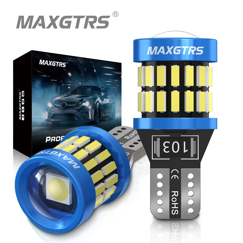 Maxgtrs หลอดไฟข้างรถยนต์ LED W5W T10 5W5 12V 8W 950Lm 194 3030 SMD สีขาวอําพัน สีแดง 2 ชิ้น