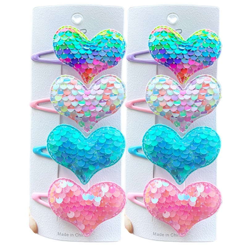 กิ๊บติดผม รูปหัวใจน่ารัก สไตล์เจ้าหญิง สําหรับเด็กผู้หญิง จํานวน 2 ชิ้น