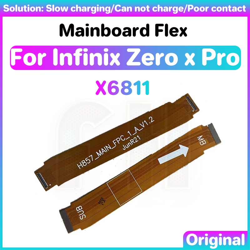 บอร์ดสายเคเบิลเมนบอร์ด แบบยืดหยุ่น พอร์ตชาร์จ USB สําหรับ Infinix Zero X Pro x6811