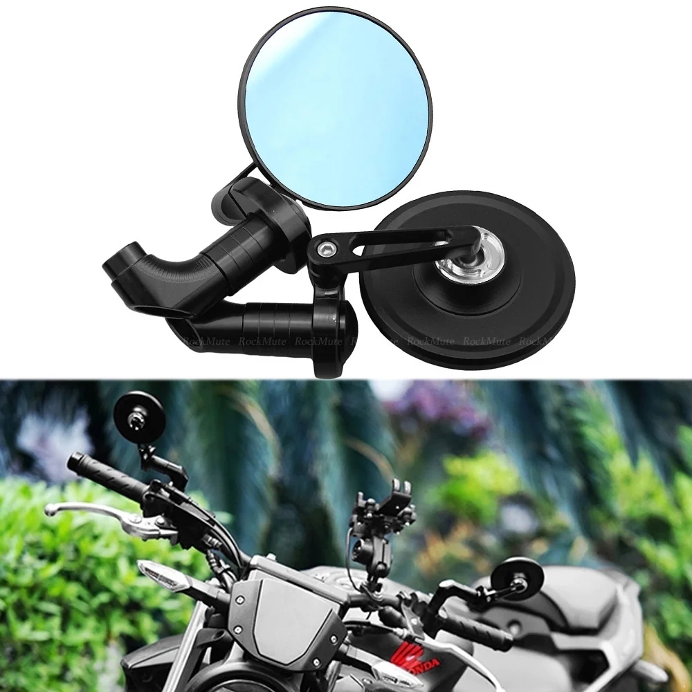 รอบ Retro กระจกมองหลังด้านข้างสําหรับ KAWASAKI ER6N Z125 Z250 Z300 Z400 Z650/RS Z800 Z900 RS W800 รถ