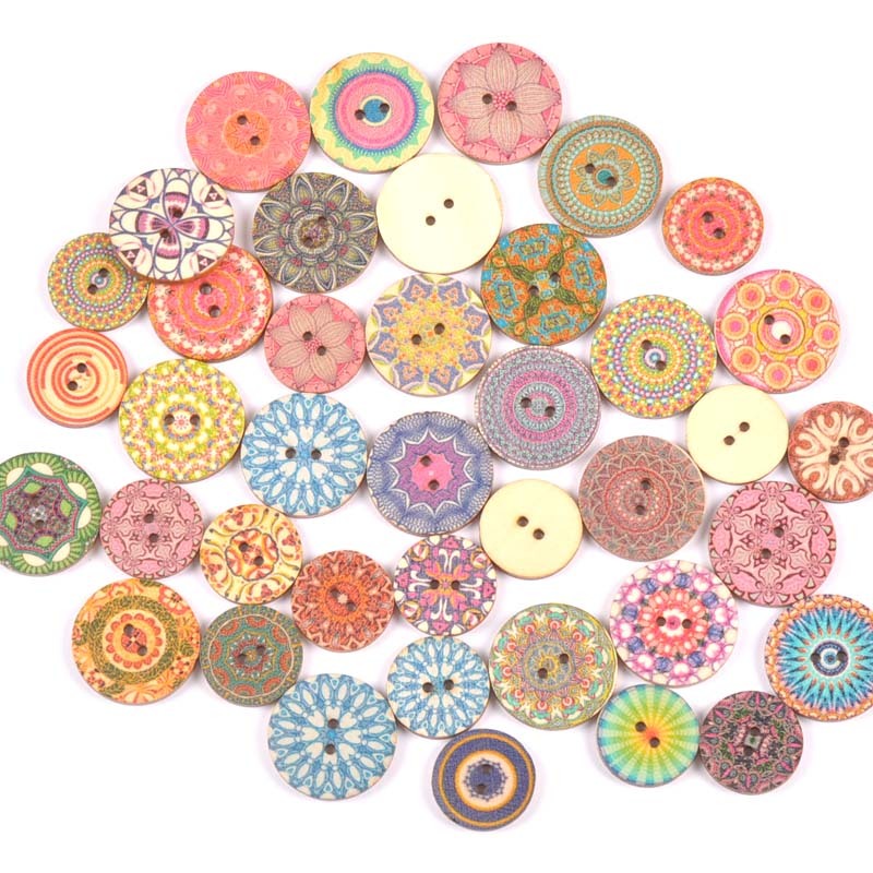 50ชิ้น15/20/25มิลลิเมตรวินเทจปุ่มไม้2หลุมผสมสําหรับ ทําเอง สมุดตกแต่งเสื้อผ้าหัตถกรรมจักรเย็บผ้าเครื่องมือ ภูเขา2649 - รูปที่ 5