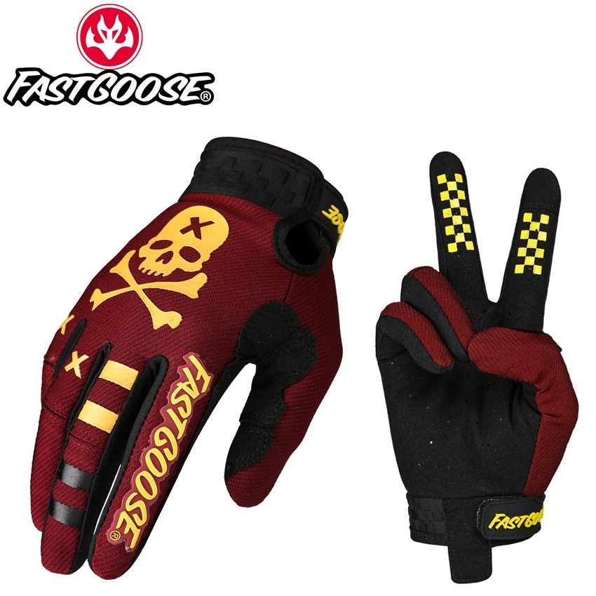 Fastgoose 2023 ถุงมือขี่จักรยานยนต์ ออฟโร้ด กลางแจ้ง ถนน เร็ว ทนต่อการสึกหรอ ดูดซับเหงื่อ ถุงมือบาง