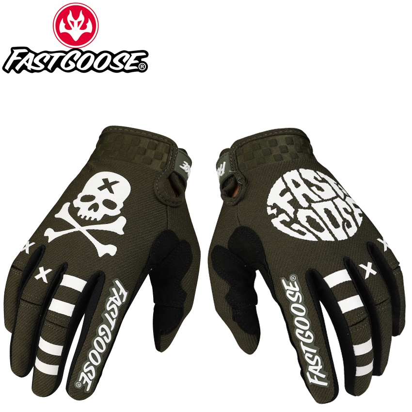 Fastgoose 2023 ถุงมือขี่จักรยานยนต์ ออฟโร้ด กลางแจ้ง ถนน เร็ว ทนต่อการสึกหรอ ดูดซับเหงื่อ ถุงมือบาง