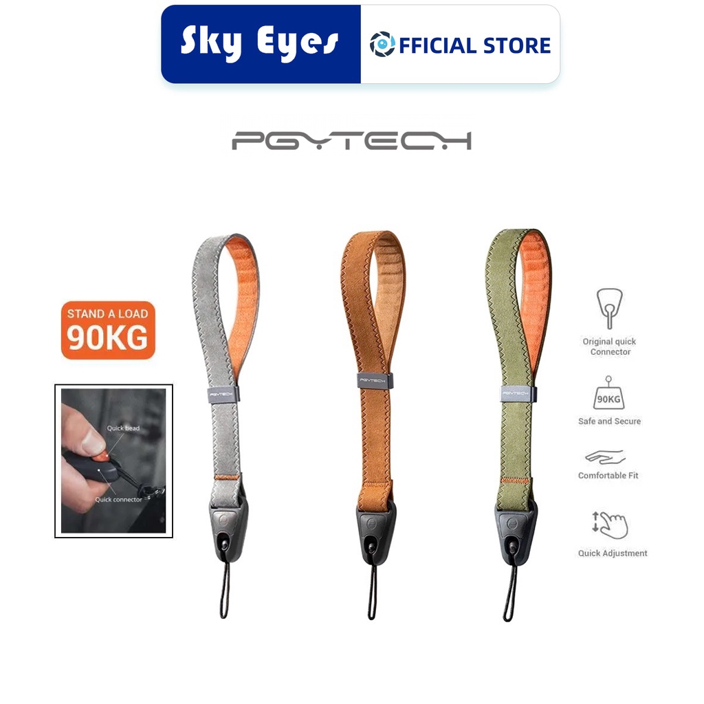 Pgytech สายรัดข้อมือ แบบปลดเร็ว ปรับได้ สําหรับกล้อง Sony Nikon Canon และอื่น ๆ
