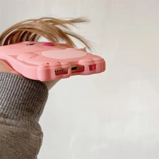 สําหรับIphone Case 17 Pro Max 16 Pro Max 15 Pro Max 14 Pro Max 3D Stereoscopic Bangs LOOPYซิลิโคนนุ่มกรณี