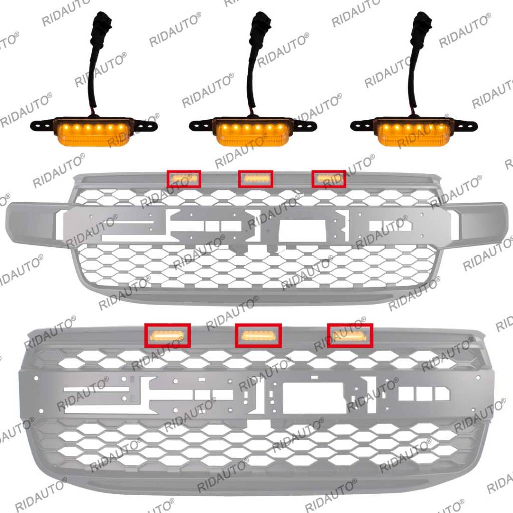 โคมไฟ LED DRL สีขาว สีเหลืองอําพัน สําหรับ HMT NEXT GEN FORD RANGER 2022 2023 2024