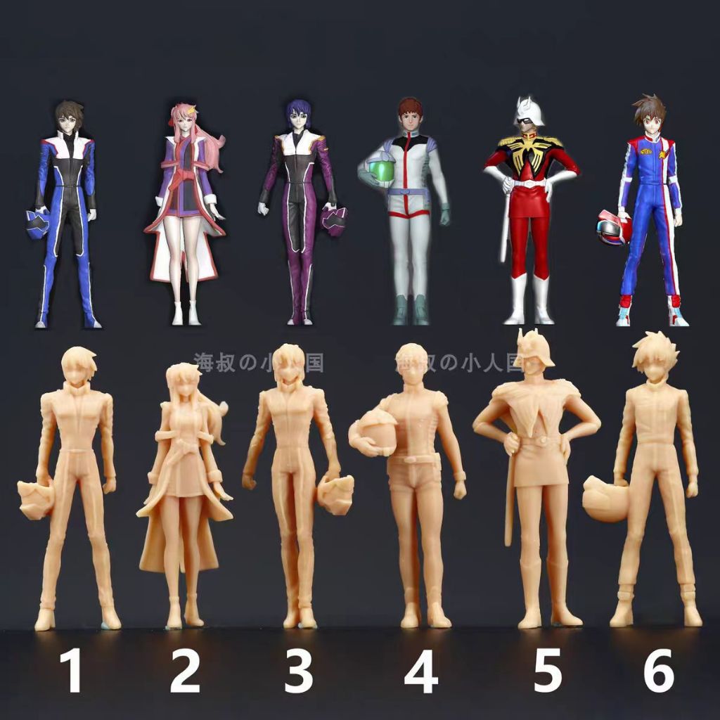 L292 โมเดลกันดั้ม Char Armrokira Aslan Lux 1: 64 ขนาดมินิ 1: 100 สีขาว ของเล่นสําหรับเด็ก