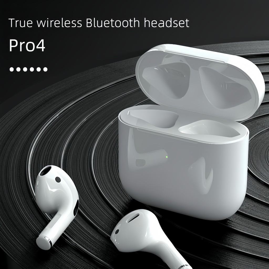 {FATCOW} หูฟังบลูทูธไร้สาย ขนาดเล็ก Tws Pro4 สําหรับระบบ Android