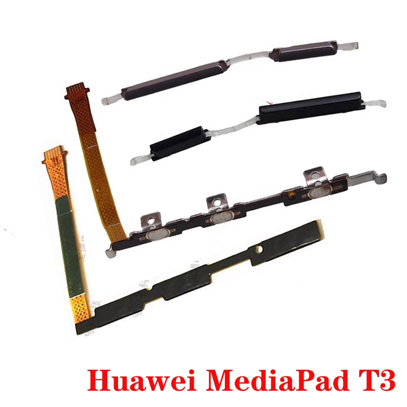 สําหรับ Huawei MediaPad T5-10 AGS2-L09 W09 L03 10.1 "เปิดปริมาณปิดด้านข้างปุ่มสวิทช์ Key Flex สาย