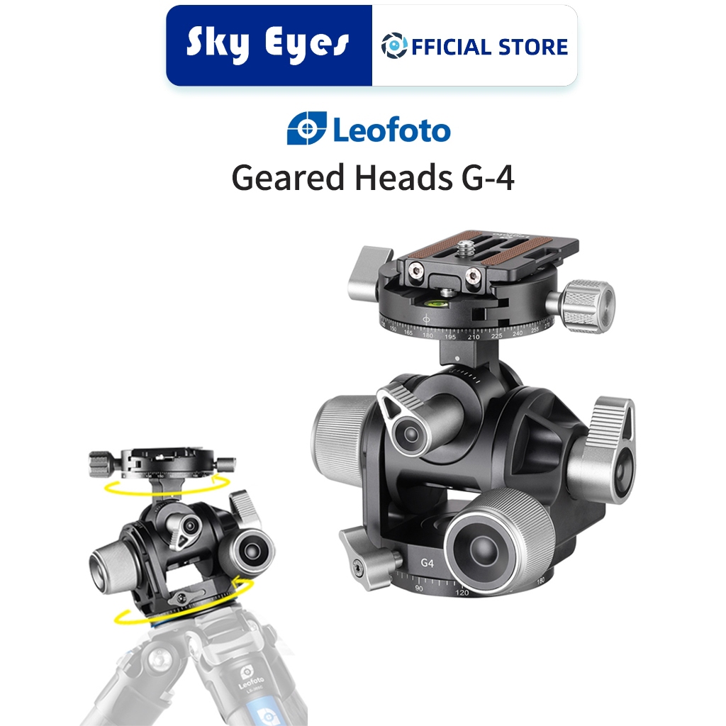 สินค้าใหม่Legofoto G3/g4/g4 PRO Panoramic Geared head หัวขาตั้งกล้องพร้อมแผ่นด่วน