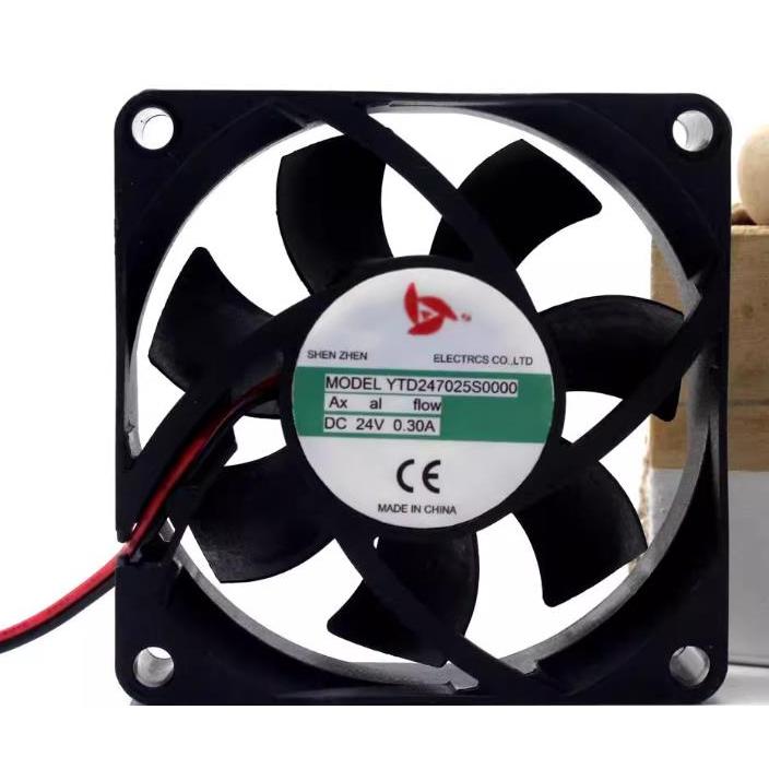 แบรนด์ใหม่ Yingtian YTD247025พัดลมอินเวอร์เตอร์ S0000 7025 7 ซม. 24V 0.30A สําหรับเครื่องเชื่อม