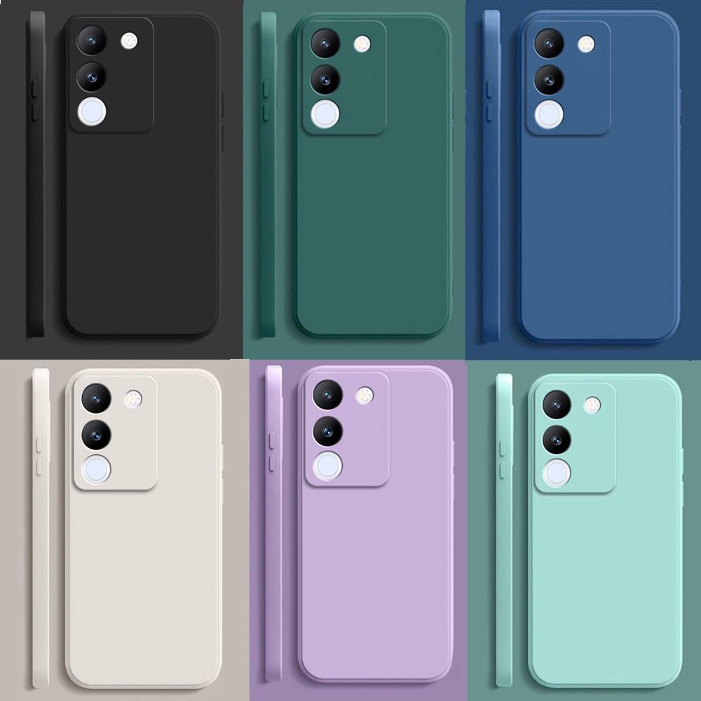 เคสโทรศัพท์ซิลิโคน TPU แบบนิ่ม สีแคนดี้ สําหรับ ViVO V29E V29 5G V27 5G V27E V25 V25E V23 5G V20 2021