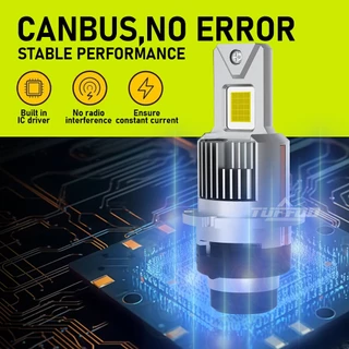 TUFFOO 1 คู่ D2S/D2R/D4S/D4R ไฟหน้ารถ LED หลอดไฟ Canbus ไม่มีข้อผิดพลาด Plug And Play 6000K - สีขาว