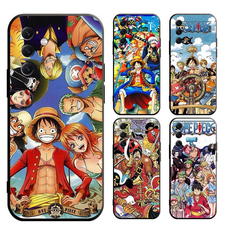 เคส samsung S22 S23 S24 PLUSPRO ULTRA FE โทรศัพท์มือถือแบบนิ่ม ลายลูฟี่ onepiece สําหรับ