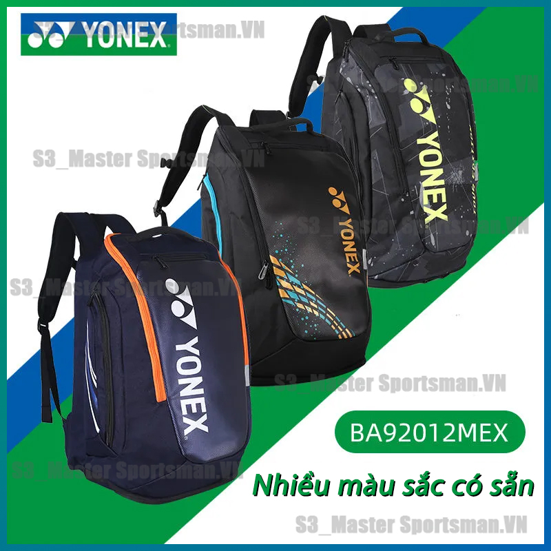 ⚡พร้อมส่ง⚡ใหม่ โยเน็กซ์ การจับคู่สีคลาสสิก กระเป๋าไม้แบดมินตัน ความจุเยอะกระเป๋าเป้สะพายหลัง 3 แพ็ค 2023 รุ่น 92012🏸New YONEX 92012 Series Classic color matching Badminton Racket Bag Large Unisex Capacity Backpack Fashionable