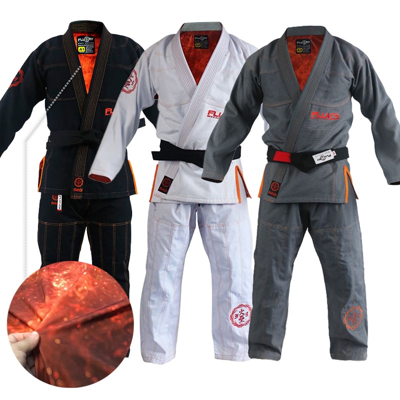 ชุดกิโมโน Jiu Jitsu Gi พร้อม Rashguard BJJ เครื่องแต่งกายกีฬา