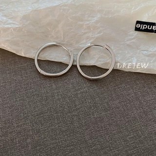 DREJEW ต่างหูแฟชั่น ทรงกลม สไตล์เกาหลี