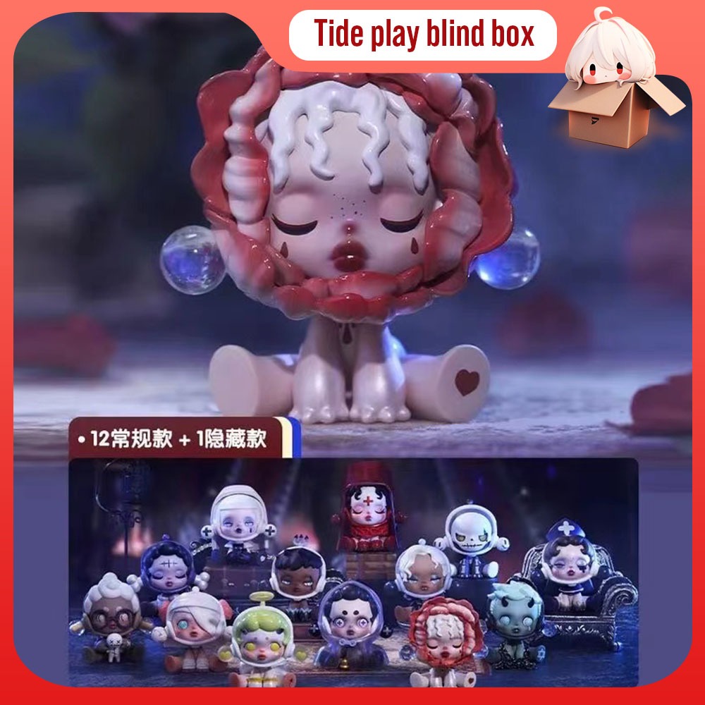 Pop MART SKULLPANDA: ซีรีส์ปราสาทโบราณ ดูการ์ดแพนด้า SP SKULLPANDA ไม่เปิด กล่องสุ่ม หนัง Warner Conjuring series ของเล่น ของขวัญ สร้างสรรค์