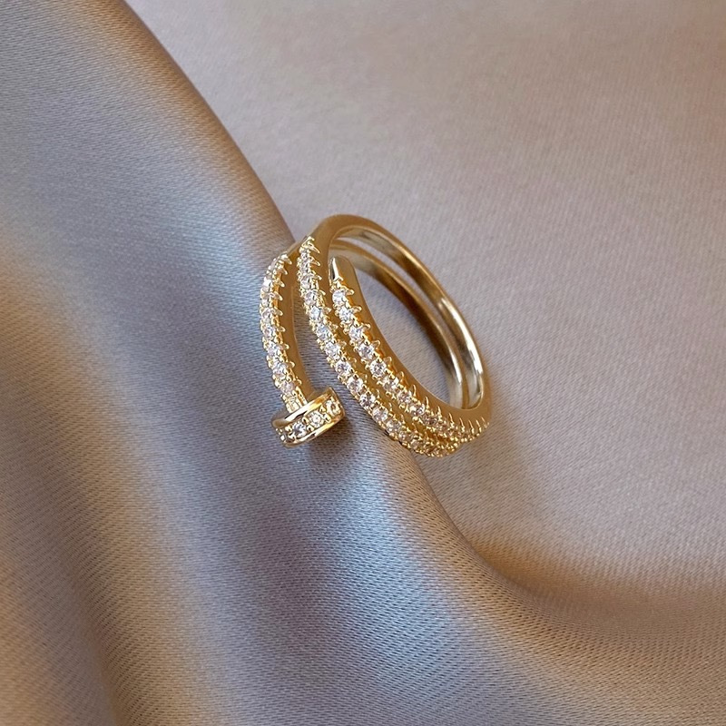 จากไทย 1วันถึง แหวนเกลียวแบบปรับขนาดได้ | ดีไซน์สวยหรู เรียบง่าย เข้ากับทุกการแต่งกาย | สำหรับสุภาพสตรี