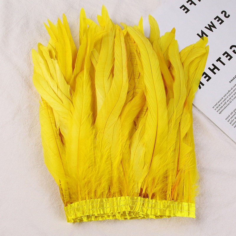 ริบบิ้นขนนก ขนาด 20-25 ซม. 8-10 นิ้ว คุณภาพสูง 2 เมตร สําหรับตกแต่งเสื้อผ้า งานแต่งงาน งานรื่นเริง - รูปที่ 5