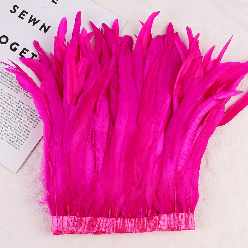 ริบบิ้นขนนก ขนาด 20-25 ซม. 8-10 นิ้ว คุณภาพสูง 2 เมตร สําหรับตกแต่งเสื้อผ้า งานแต่งงาน งานรื่นเริง - รูปที่ 6