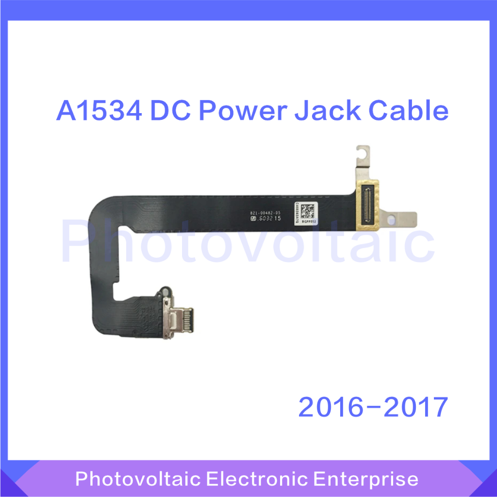 A1534 I/O USB-C DC ชาร์จพอร์ต Flex สาย DC Power Jack สาย 821-00828-A 821-00482-A สําหรับ Macbook Ret