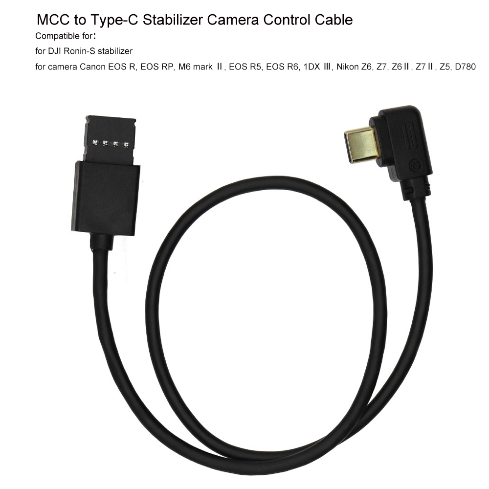 SONY MCC ถึง Type-C Stabilizer สายควบคุมกล้องสําหรับ DJI Ronin-S สําหรับ Canon EOS R, EOS RP, M6 markII, Nikon Z6, Z7, Z6II, Z7II, Z5, A7RIII, A7