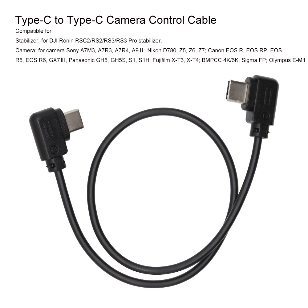 สายควบคุมกล้อง Type-C ถึง Type-C สําหรับ DJI Ronin RSC2/RS3/RS3 Pro Stabilizer สําหรับ Sony A7M3, A7