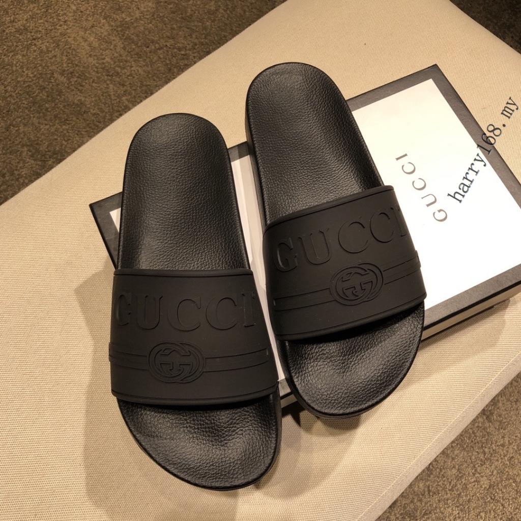 New_gucci รองเท้าแตะหนังผู้ชายผู้หญิงรองเท้าชายหาดขนาด 36-46 MF341