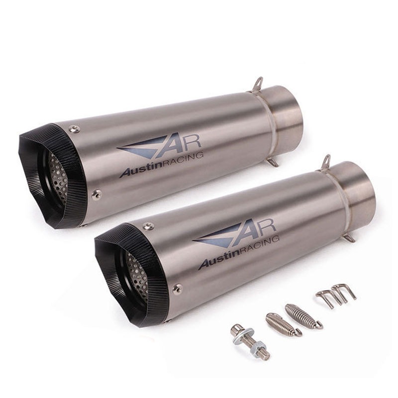 ท่อไอเสียไทเทเนียมออสติน ขนาด 60 มม. 51 มม. สําหรับรถจักรยานยนต์ S1000RR Z900 Z800 R