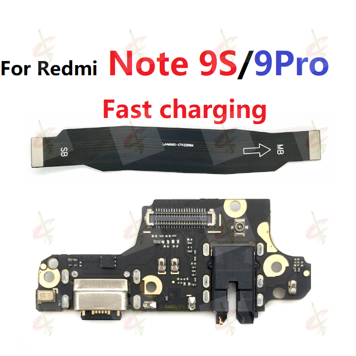 แพรตูดชาร์จ ตูดชาร์จ (Charging board) สายชาร์จ สําหรับ Redmi Note 9S 9 Pro แพรต่อบอร์ด (Board Flex) สายแพร
