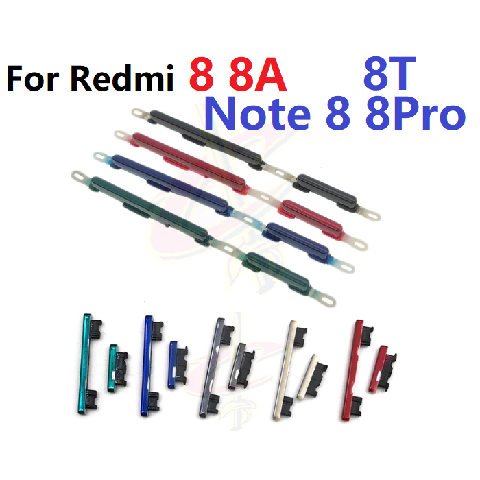 ปุ่มสวิตช์นอก ปุ่มเปิดปิด ปุ่มเปิดเสียง สําหรับ Xiaomi Redmi 8 8A Note 8 Pro 8T