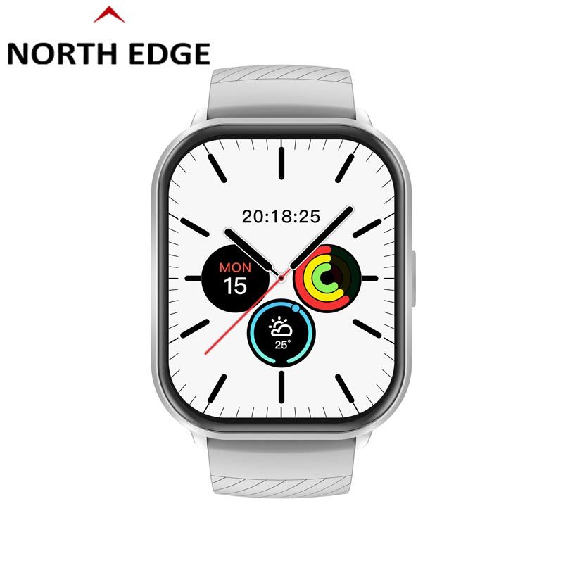 North Edge NL99 ผู้ชายดูสมาร์ทบลูทูธโทรการตรวจสอบการนอนหลับติดตามแคลอรี่มัลติฟังก์ชั่นนาฬิกาออกกำลัง