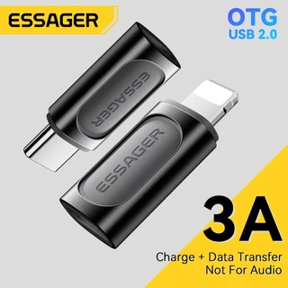 อะแดปเตอร์ Essager Type C เป็น Ios OTG สําหรับ IP 3A USB 2.0 480Mbps