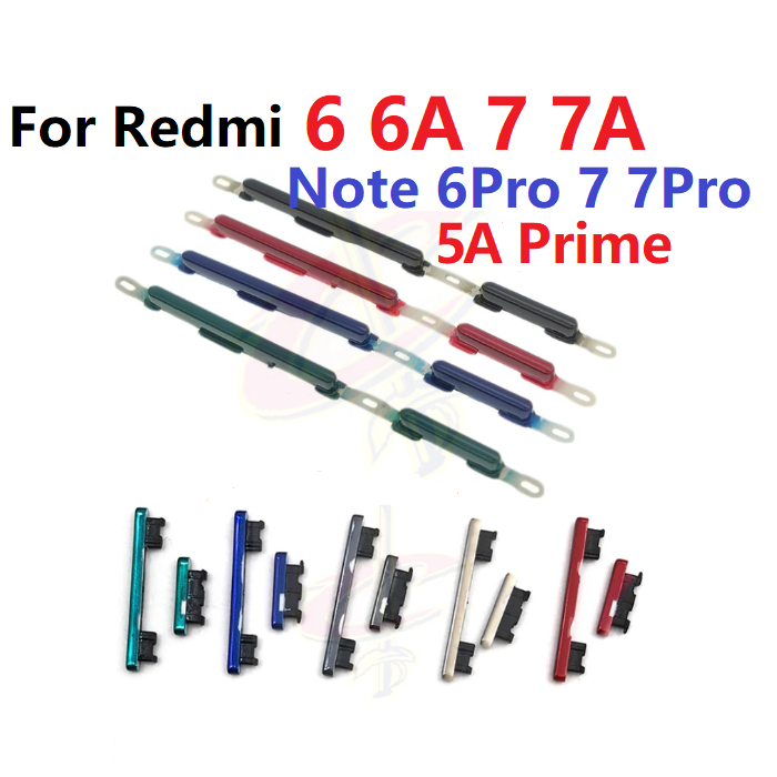 ปุ่มสวิตช์นอก ปุ่มเปิดปิด ปุ่มเปิดเสียง สําหรับ Redmi Note 4 4A 4X 5 5A 6 Pro 6A 7 Pro 7A Mi A2 lite
